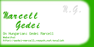 marcell gedei business card